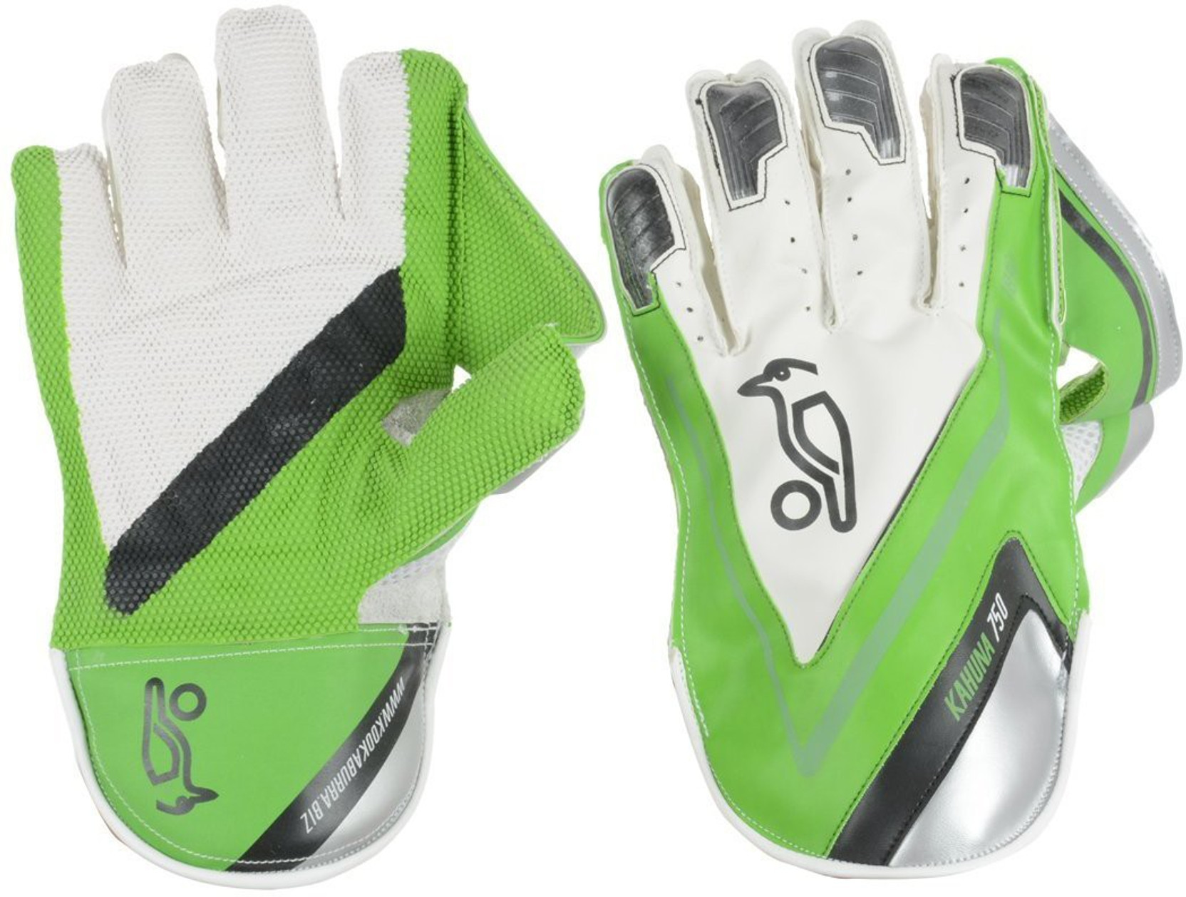 KOOKABURRA 2019 800 Cricket Wicket Keeping Keeper Gloves White/Green