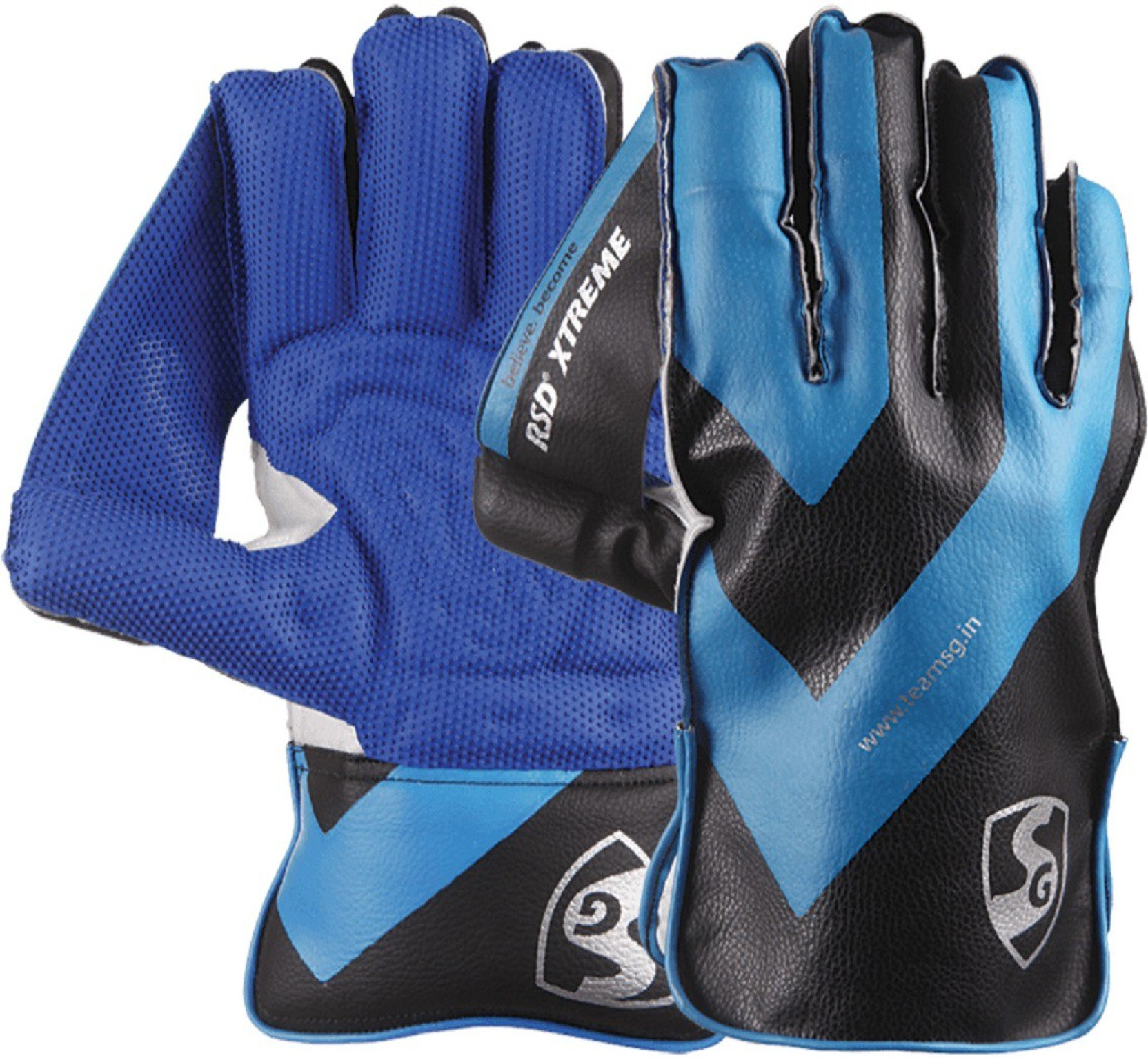SG RSD Xtreme Wicket Keeping Gloves (Men, Blue, Black) Buy SG RSD