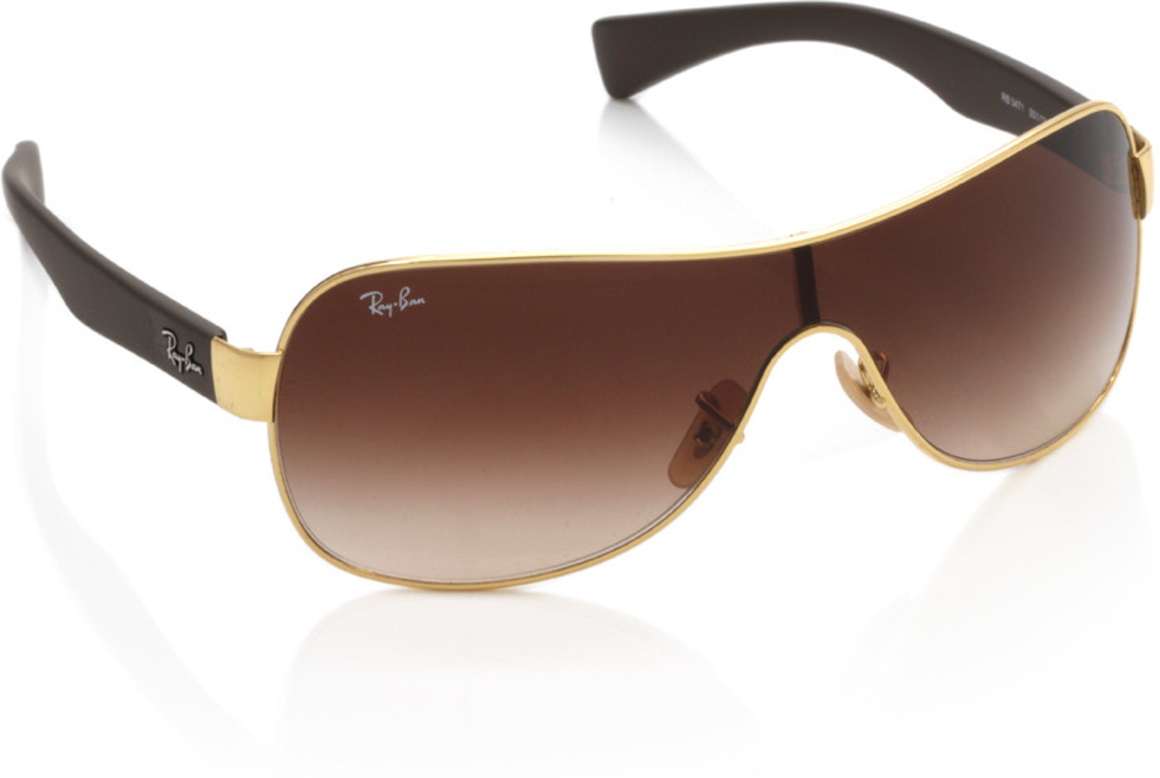 Buy RayBan Wraparound Sunglasses Brown For Men Online Best Prices