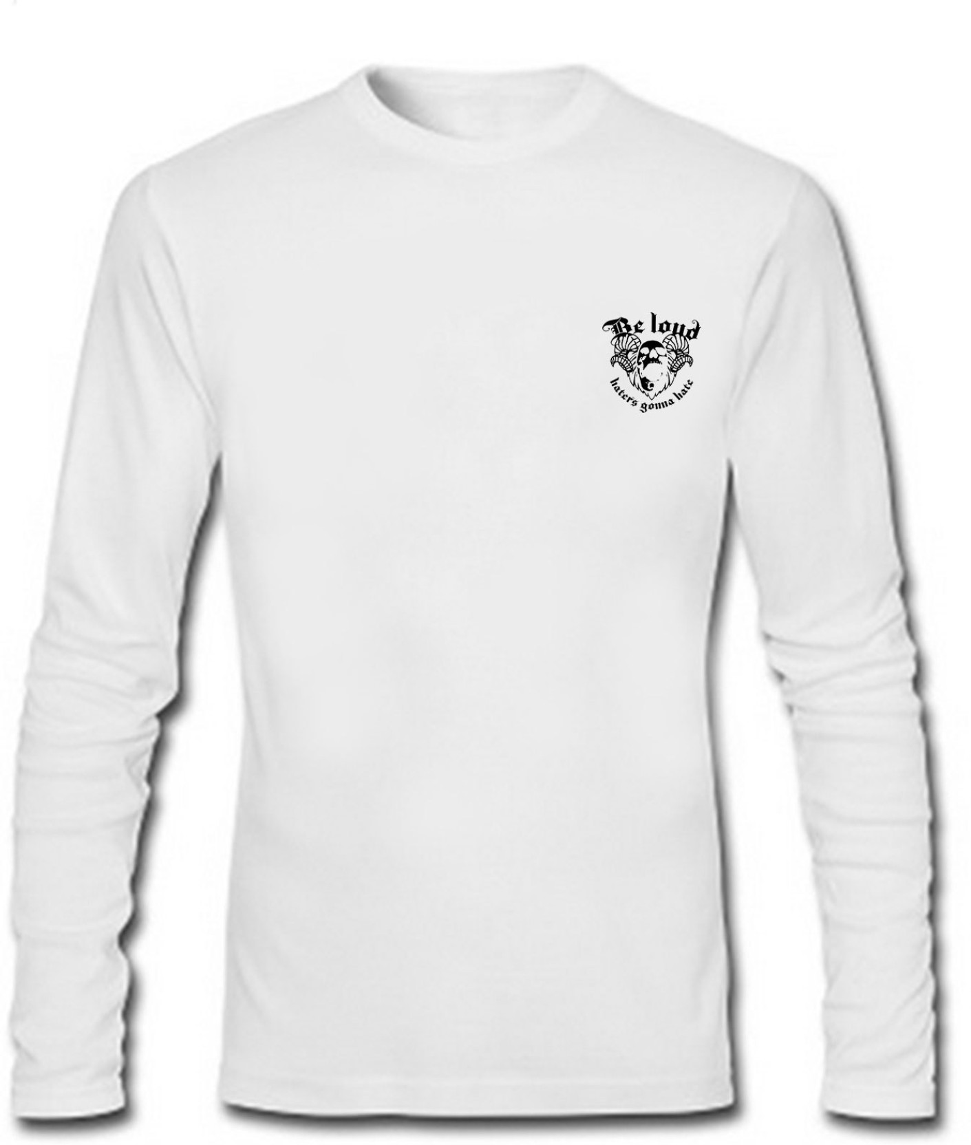 Sayitloud Printed Men's Round Neck White T-Shirt - Buy White Sayitloud ...