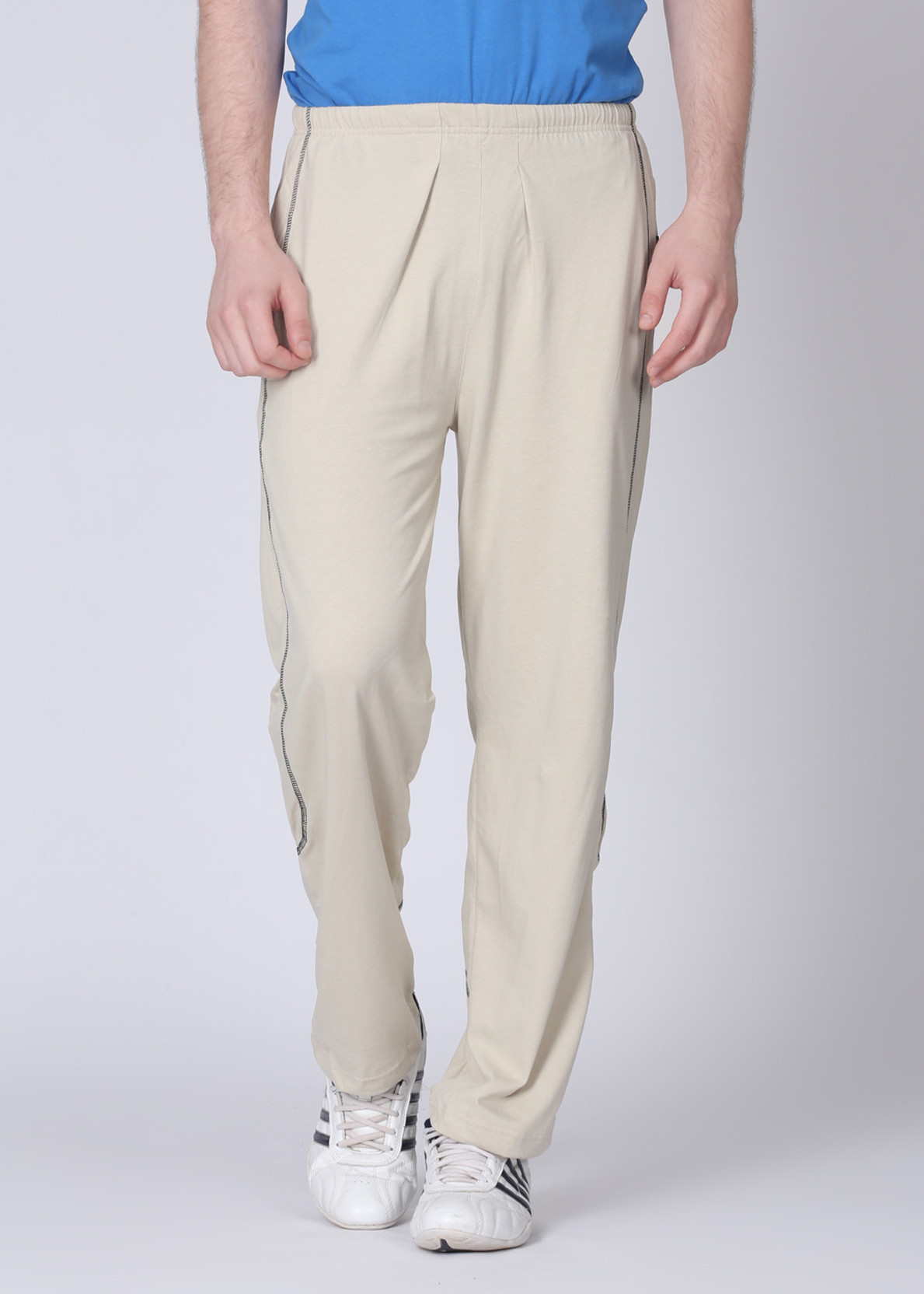 Jockey Solid Men's White Track Pants Buy White Jockey Solid Men's