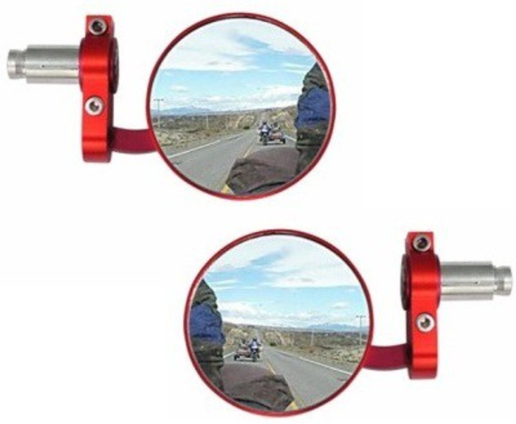 ACCESSOREEZ Manual Rear View Mirror For Honda CB Shine (Left, Right)