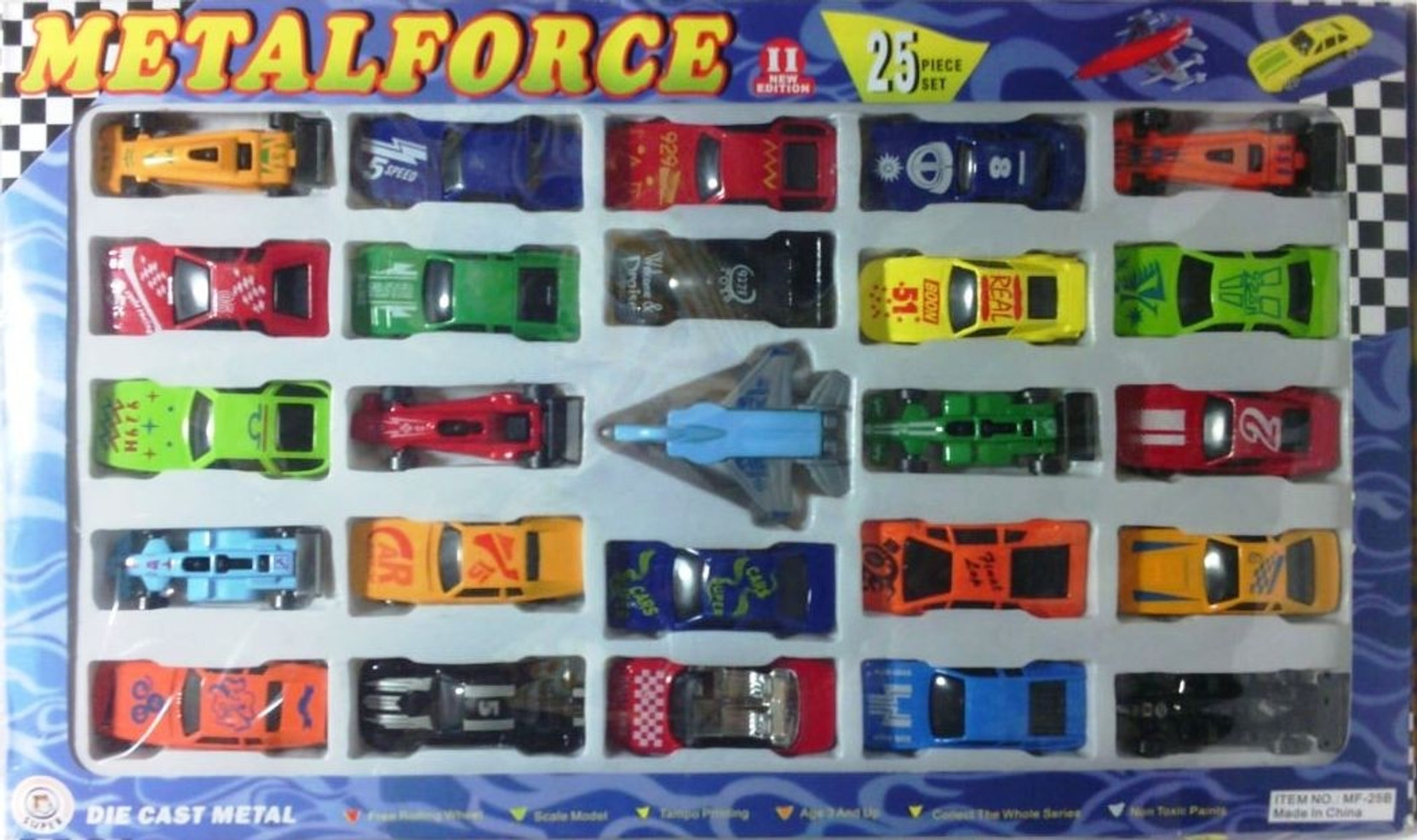 Shop & Shoppee Die Cast Metal Force Car Set 25 Pieces Die Cast