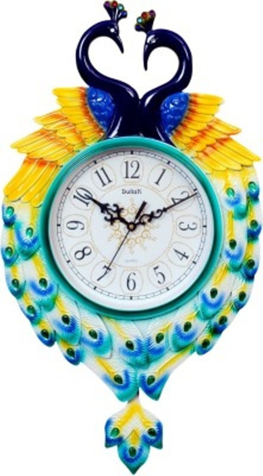 S Clock Blue Glass Case S Clock Blue Glass Case