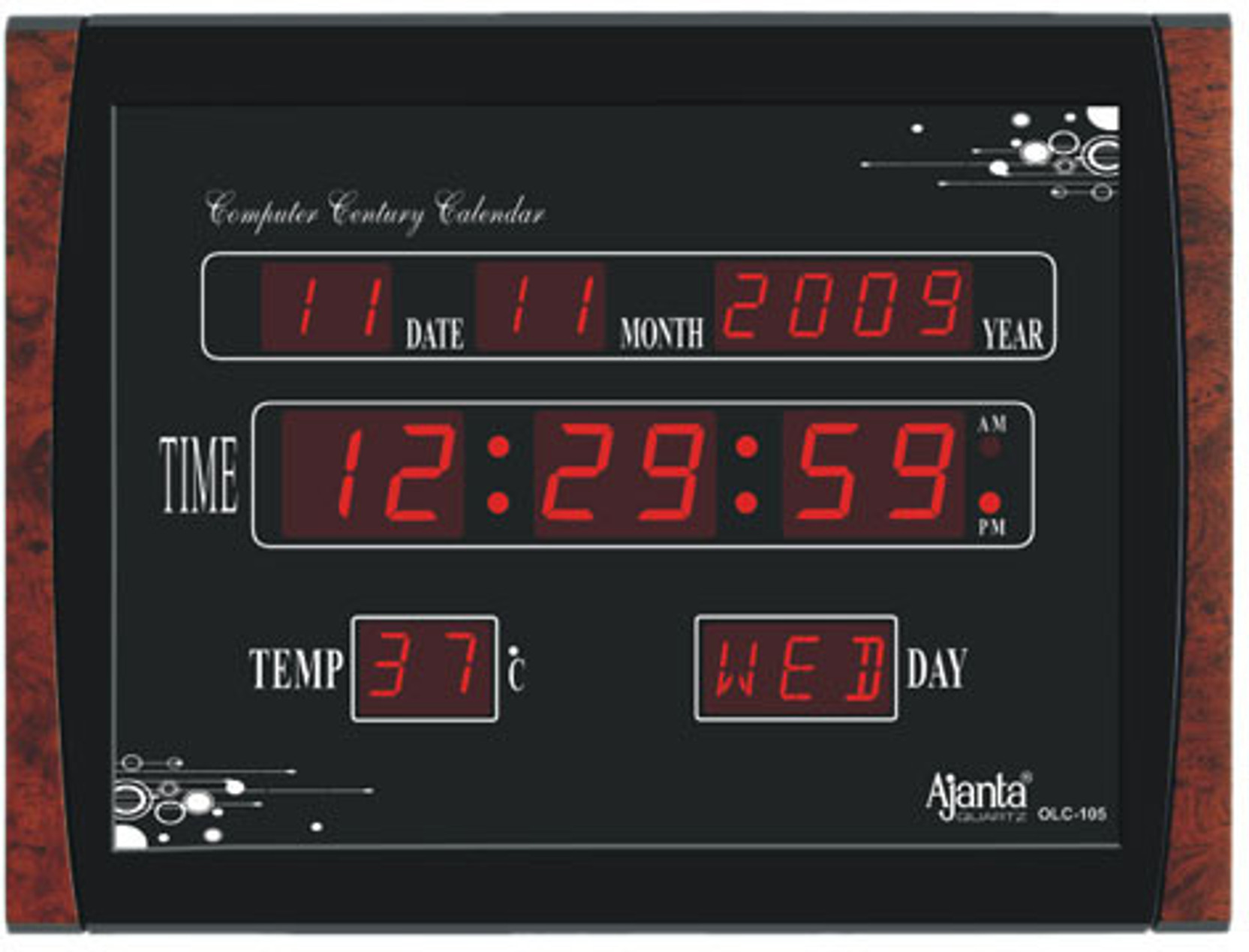 Ajanta Digital Wall Clock Price in India Buy Ajanta Digital Wall