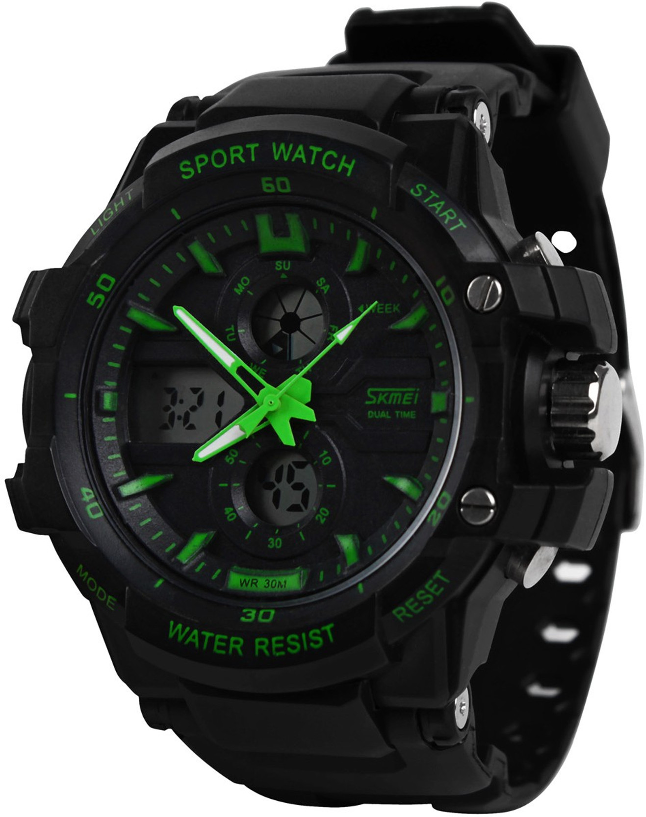 Skmei 0990GRN Rugged Watch - For Men - Buy Skmei 0990GRN Rugged Watch