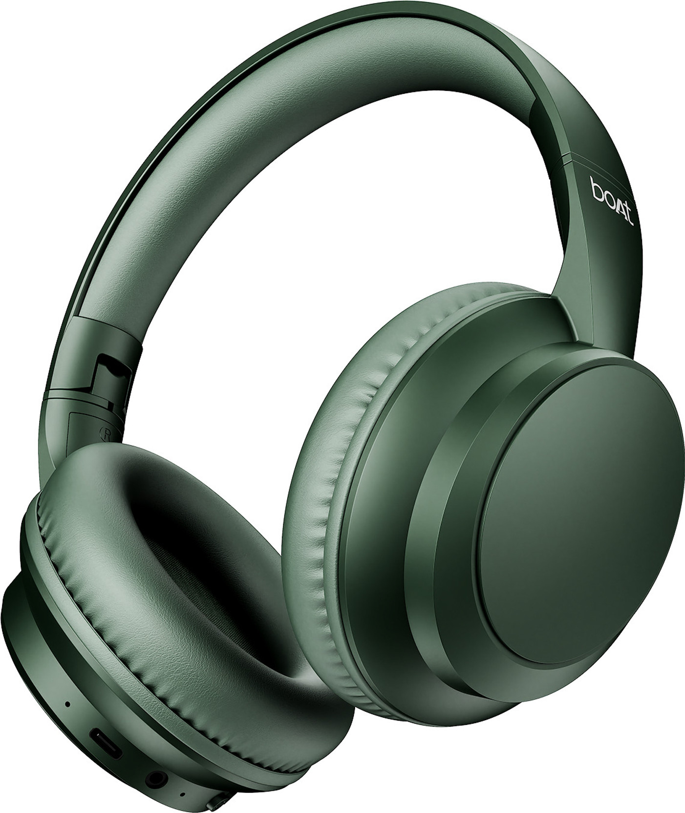pTron Studio w/ 60Hrs Playtime, Wireless Over-Ear Headphones with HD Mic, Dual-Device Pairing, Immersive Sound, 40mm Drivers, BT5.4, 3.5mm Aux Port, TF Card Slot & Type-C Fast Charging (Jet Black)