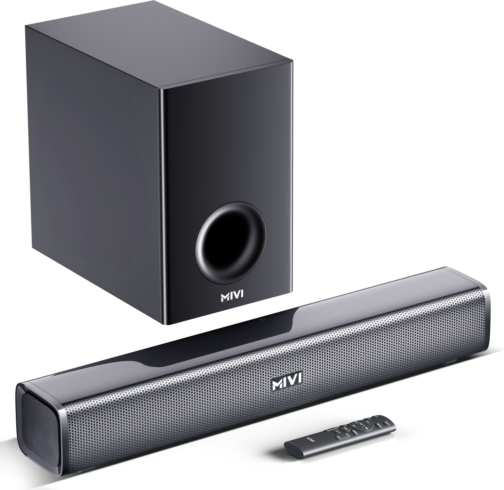 Mivi Fort H120 Soundbar - 120W Home Theatre Sound Bar, 2.1 Channel
