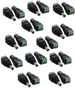 Atekt Screw Type Dc Connector For Cctv Camera Dvr Pack 12 Male Female Jack Dc Power Jack Connectors For Cctv Camera Wire Connector Price In India Buy Atekt Screw Type Dc Connector For