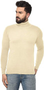 Denimholic Solid Turtle Neck Casual Men 