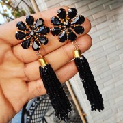 black party wear earrings