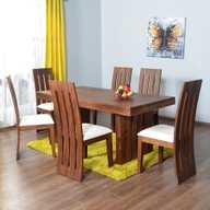 Suncrown Furniture Sheesham Wood 6 Seater Dining Table Set With Chairs For Living Room Solid Wood 6 Seater Dining Set Price In India Buy Suncrown Furniture Sheesham Wood 6 Seater Dining