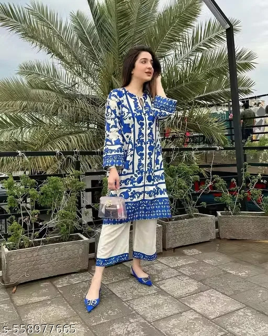 KRIVANSHSTORE Tunic Palazzos Co-ords Set
