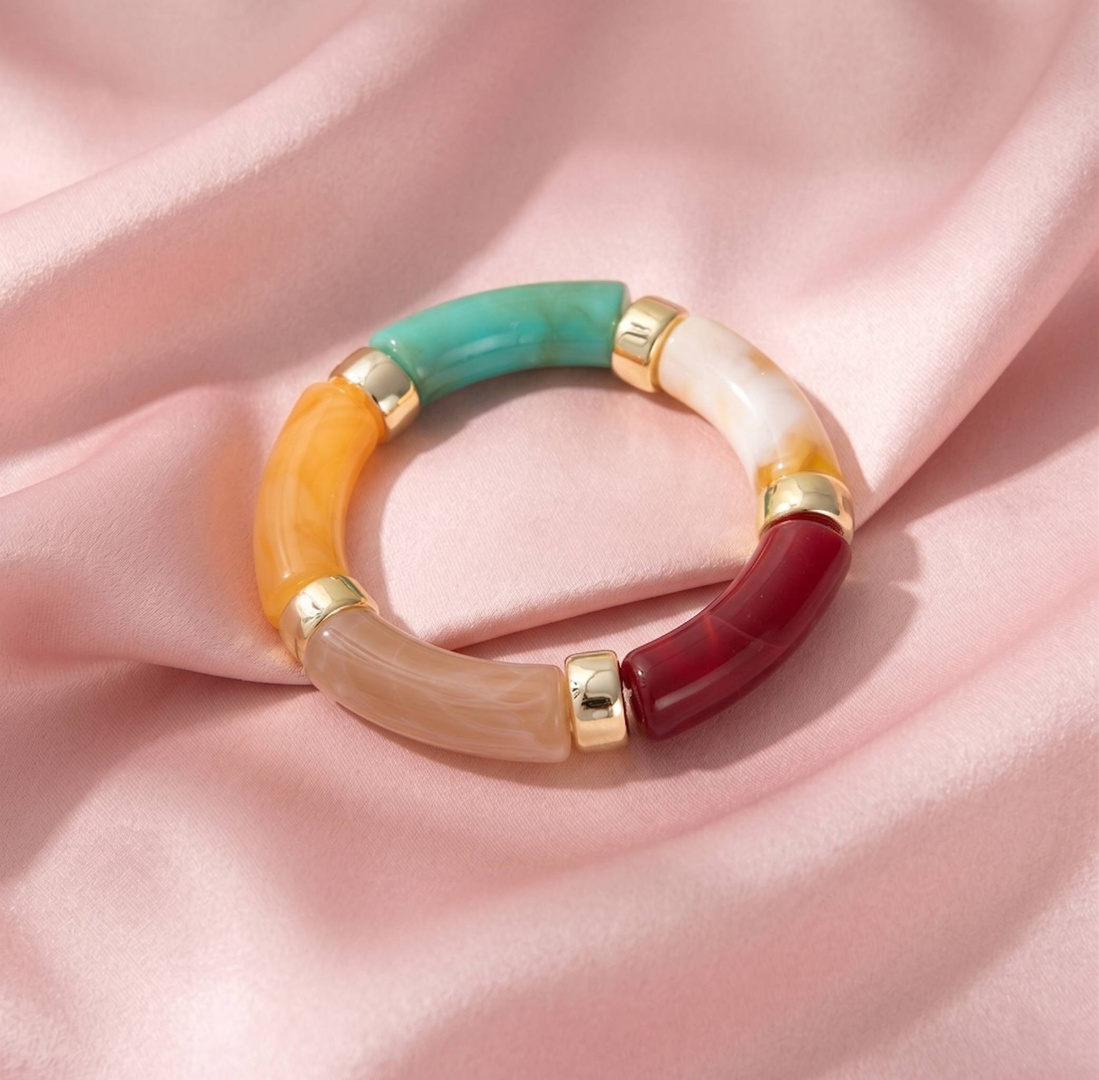 BLINGEE Resin, Alloy Gold-plated Bracelet