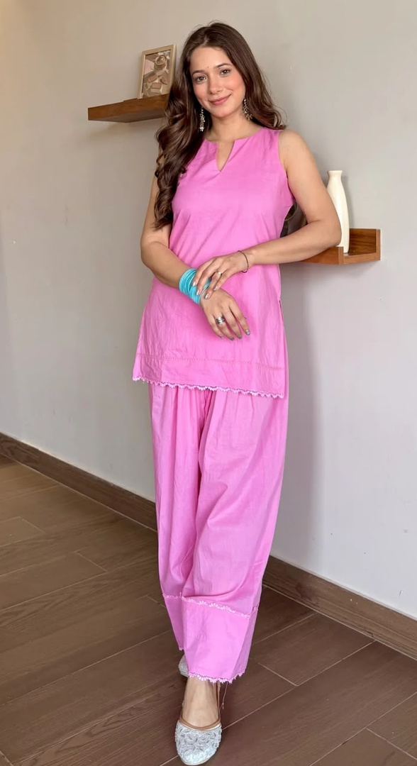 Unicorp Women Cotton Blend Kurti Salwar Set