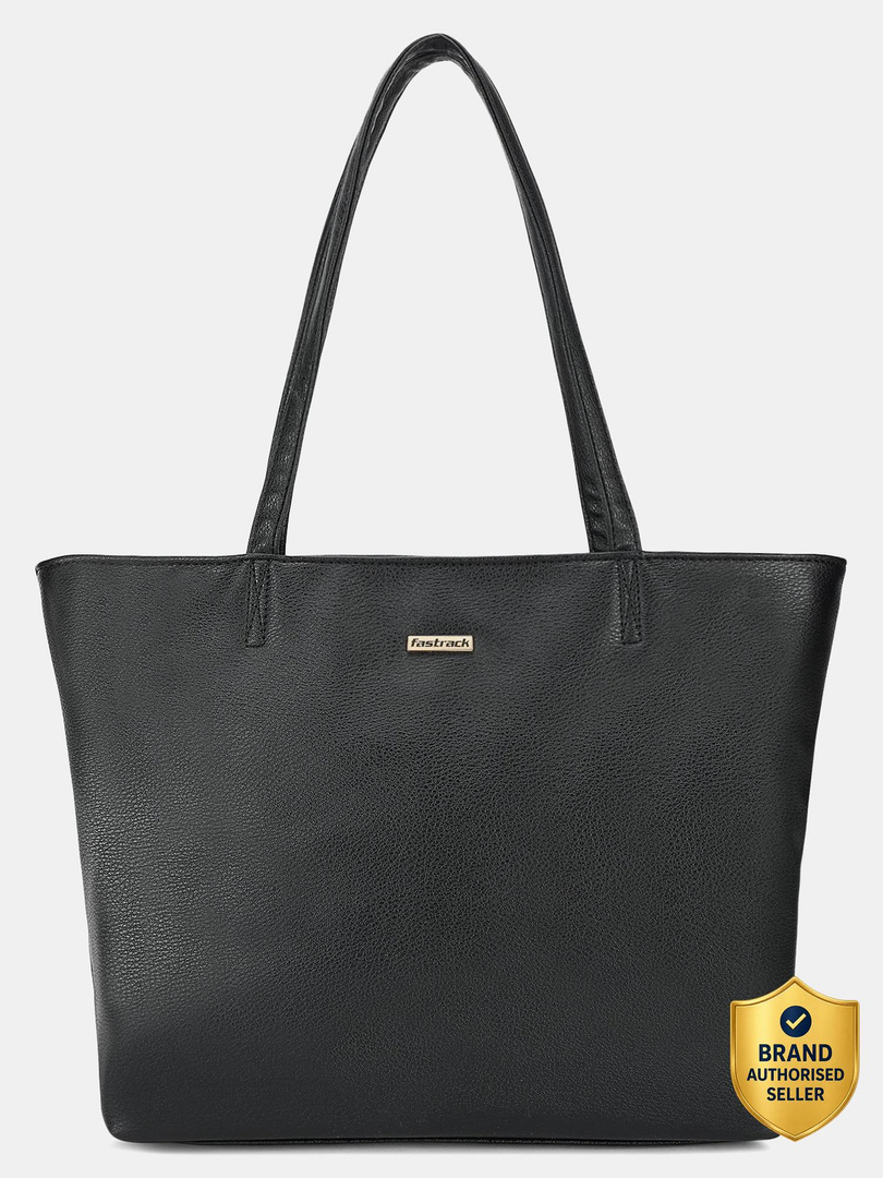 Fastrack Women Black Tote - Extra Spacious