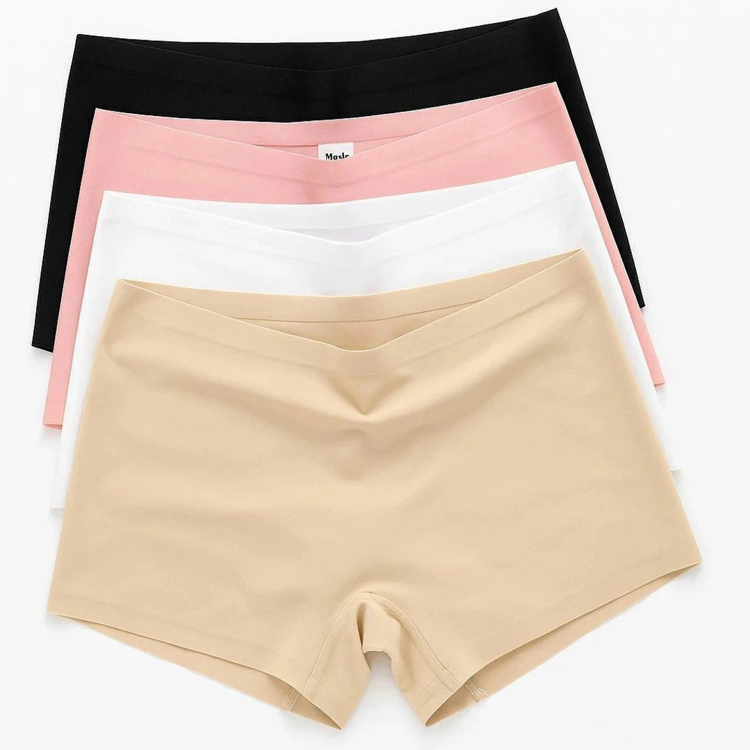 Meile Pack of 4 Women Boy Short Multicolor Panty
