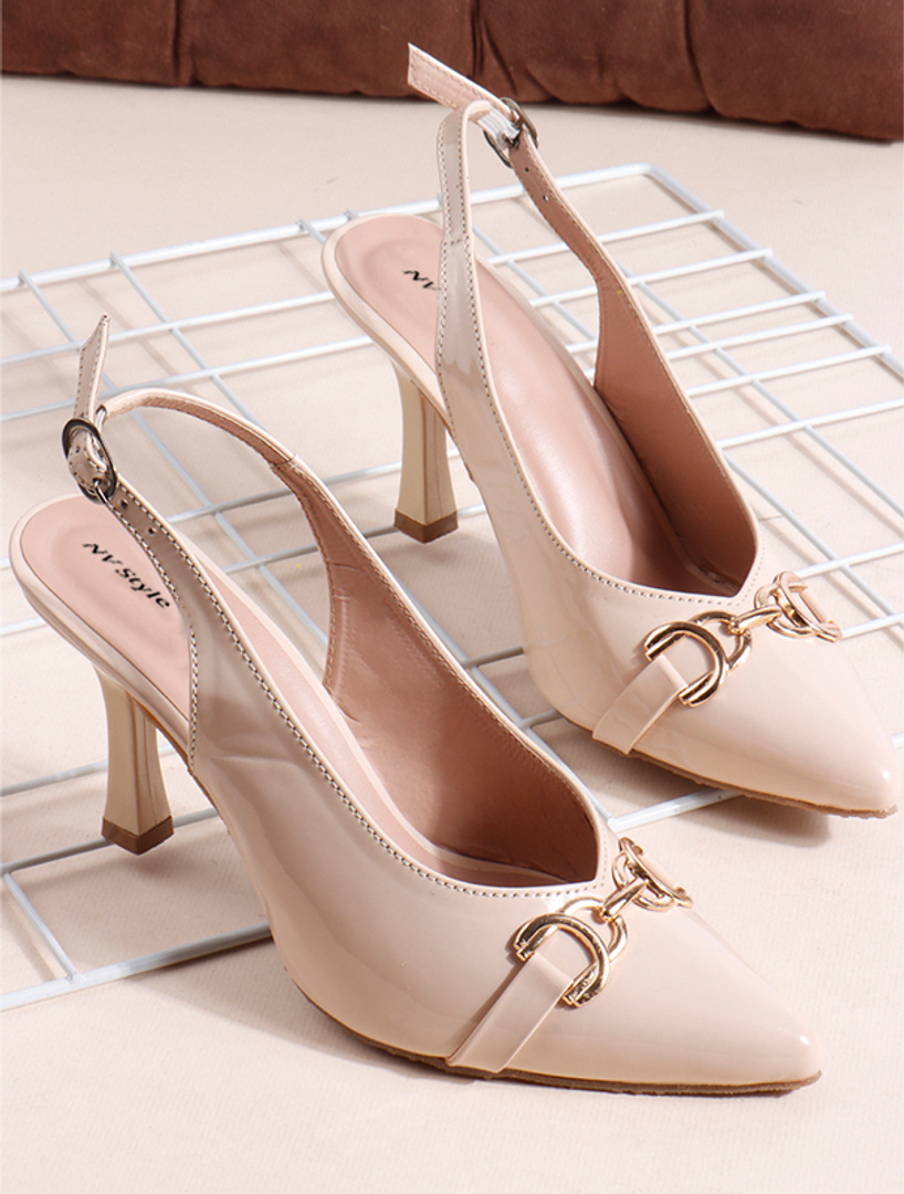 NV Style Women Heels Sandal (Pink , 5)