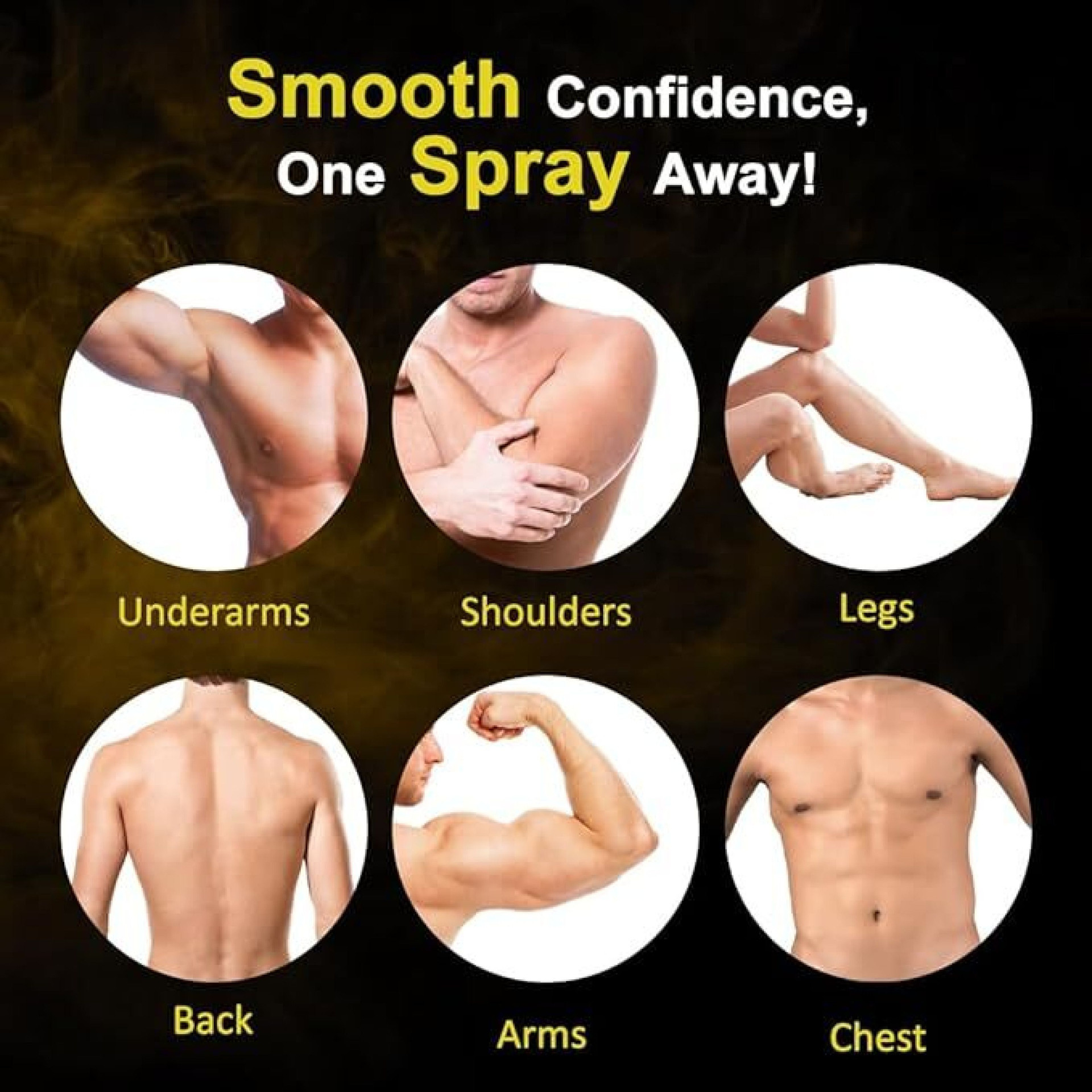 Hair Removal Cream for Men | Painless Body Removal Spray Spray (100 ml) image 3