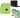 fujifilm mini 9 lime green with black case and 40 shots instant camera(green)