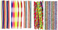 Atanands 52 Pcs Assorted Pattern And Colors Craft Pipe Cleaners Wire Sticks RS.420.00