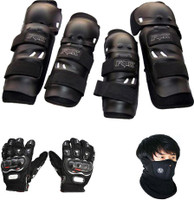 Capeshoppers 1 FACE MASK, 2 FOX KNEE GAURD, 2 GLOVES Combo