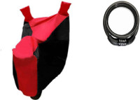 Gking 1 Silver Black bike body cover With, 1 bike lock Combo