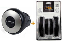 I-Pop 1 ipop mini power steering knob, 1 ipop black door guard Combo