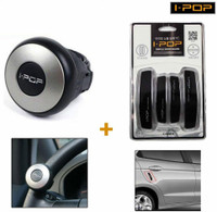 I-Pop 1 ipop mini power steering knob, 1 ipop black door guard Combo
