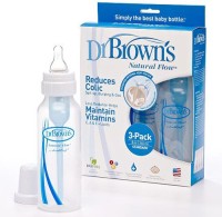 Dr. Brown's PP Standard baby Bottle, 1-Pack 3 + PP Standard baby 1-Pack 3 - 250 ml(White)