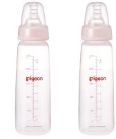 Pigeon Peristaltic 120ml Nursing Bottle Kpp with Small Size Nipple (Pink) Pack of 2 - 120 ml(Pink)