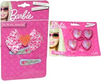 Mamaboo Barbie Bow & clip set with hair ties Tic Tac Clip(Pink) - Price 137 50 % Off  