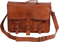 View Pranjals House 11 inch, 15 inch Laptop Messenger Bag(Brown) Laptop Accessories Price Online(Pranjals House)
