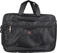 Safex 14 inch Expandable Laptop Messenger Bag(Black)   Laptop Accessories  (Safex)