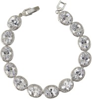 Taj Pearl Alloy Cubic Zirconia Sterling Silver Bracelet