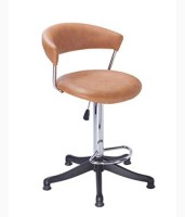 Mavi Leatherette Bar Chair(Finish Color - Cream) (Mavi)  Buy Online