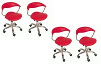 Mavi Leatherette Bar Chair(Finish Color - Red) (Mavi) Karnataka Buy Online