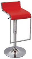 Mavi Leatherette Bar Stool(Finish Color - Red) (Mavi)  Buy Online