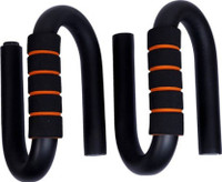 BES BES Rubbercoated Pushup Stand Push-up Bar(Black)