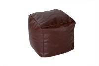 View Comfy Bean Bags Large Bean Bag Footstool  With Bean Filling(Brown) Price Online(Comfy Bean Bags)