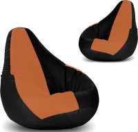 Story@Home XXL Bean Bag Cover(Brown, Black) (Story@Home)  Buy Online