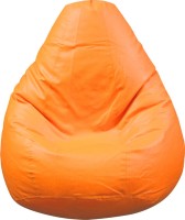 View AdevWorld XL Bean Bag Cover  (Without Beans)(Orange) Furniture (AdevWorld)