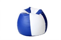 View Comfy Bean Bags XL Bean Bag Cover(Blue, White) Price Online(Comfy Bean Bags)