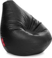 Style Homez XXXL Classic Teardrop Bean Bag  With Bean Filling(Black)   Furniture  (Style Homez)
