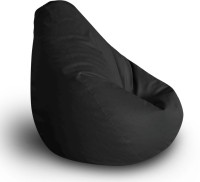 View Style Homez XXL Teardrop Bean Bag  With Bean Filling(Black) Furniture (Style Homez)