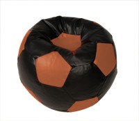 ARRA Medium Bean Bag Cover(Black, Brown)   Furniture  (ARRA)