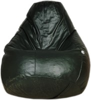 View Fat Finger XXXL Teardrop Bean Bag  With Bean Filling(Green) Furniture (Fat Finger)