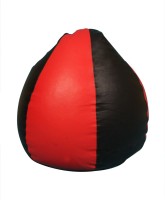 ARRA XXL Bean Bag Cover(Black, Red)   Furniture  (ARRA)