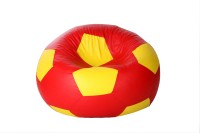 View Comfy Bean Bags XXL Bean Bag Cover(Red, Yellow) Price Online(Comfy Bean Bags)