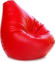 View Style Homez XXXL Classic Teardrop Bean Bag  With Bean Filling(Red) Furniture (Style Homez)